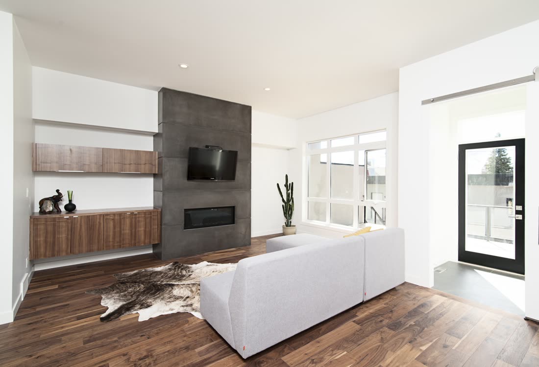A bright finished living space ready for viewings